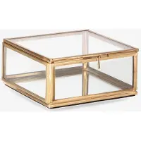 Sissy-Boy Gouden glazen box vierkant