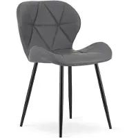 Leobert Chaise longue - - Mango - Bekleding: grijze kunstleer / Poten: zwart