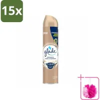 Glade 15 x – Luchtverfrisser Spray – Romantic Vanilla Blossom – 300 ml - Bulkverpakking - Luchtverfrisser - Douchemop - Geur spray