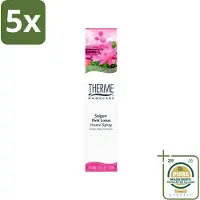 Therme 5 x - Interieurspray - Saigon Pink Lotus - Oosterse Romantiek in Huis - 60 ml - Wasstrips - Interieurspray - Oosterse Geur - Roze Lotus - Amber - Vanille