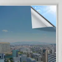 Famanu – Spiegelfolie Privacy Screen 44.5x300cm Zilver