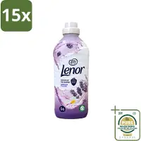 Lenor 15 x – Wasverzachter – Lavender & Kamille – 56 Wasbeurten – 1176 ml - Wasstrips - Wasverzachter - Lavendel - Kamille - Wasgeur - Wasverzachting