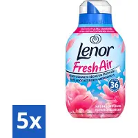 Lenor 5 x - Wasverzachter - Fresh Air - Fleurige Bloesem - 36 Wasbeurten - Voordeelverpakking - 5 stuks