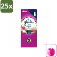 Glade 25 x – Touch & Fresh Navulling – Relaxing Zen – 10 ml - Bulkverpakking - Geurboost - Douchemop - Luchtverfrisser