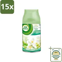 Air Wick 15 x - Luchtverfrisser Navulling - Jasmijn & Witte Bloemen - Automatische Spray - 250 ml - Wasstrips - Luchtverfrisser - Geur - Bloemige Geur - Jasmijn - Witte Bloemen