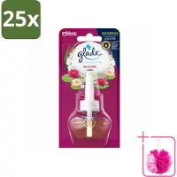 Glade 25 x - Navulling Elektrische Olie - Relaxing Zen - Zonder Houder - Bulkverpakking - Ontspanning - Douchemop - Geur
