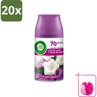 Air Wick 20 x - Luchtverfrisser Navulling - Maan Lelie - Automatische Spray - 250 ml - Bulkverpakking - Maanlelie geur - Douchemop - Essentiële oliën