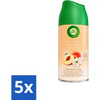 Air Wick 5 x - Luchtverfrisser Navulling - Witte Perzik - Automatische Spray - 250 ml - Voordeelverpakking - 5 stuks