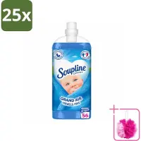 Soupline 25 x - Wasverzachter - Hemels Fris - 1350 ml - Bulkverpakking - Wasverzachter - Douchemop - Wasgoed