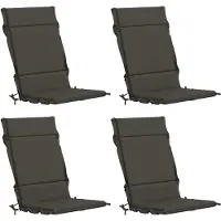 vidaXL Kussen voor stoel met hoge rug GEMERT 4 st 100% Polyester