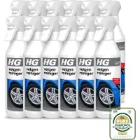 Hg 12 x - Velgenreiniger - Effectief & Snel - Ideaal Als Voorbehandeling Wasstraat - 500 ml - Wasstrips - Velgenreiniger - Autovelgenreiniger - Remvloeistof - Vet Verwijderen - Velg Reinigen