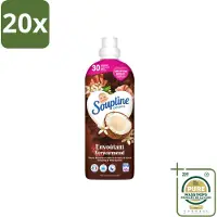 Soupline 20 x – Wasverzachter – Verwarmende Kokosnoot & Witte Bloemen – 950 ml - Wasstrips - Wasverzachter - Kokosnoot - Witte Bloemen - Warme Geur - Wasgoed
