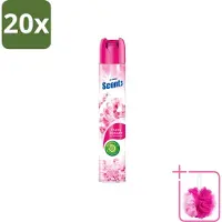 At Home 20 x – Luchtverfrisser Spray – Cherry Blossom – Fris Bloemig - 400 ml - Bulkverpakking - Luchtverfrisser - Douchemop - Kersenbloesemgeur