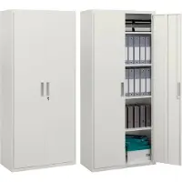HOMCOM archiefkast - staal - 80 L × 40 B × 180 H cm - wit