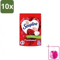 Soupline 10 x – Wasverzachtertabletten – Harten Straling van Passiebloemboeket - 28 tabletten - Bulkverpakking - Wasverzachter tablet - Douchemop - Wasverzachter in tabletvorm