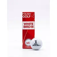 OFO Polish Golf WHITE BIRD III 3-delige golfballen - Wit, 3 stuks