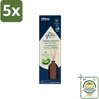 Glade 5 x - Geurstokjes Calm Mind - Aromatherapie Geurverspreiding - 80 ml - Wasstrips - Geurstokjes - Aromatherapie - Ontspanning - Geurverspreiding - Rust