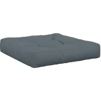 vidaXL 1-Piece Zitkussen VIANEN 100% Polyester Blauw 80 x 80 x 12 cm