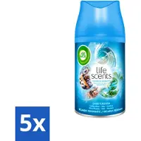 Air Wick 5 x - Luchtverfrisser Navulling - Turquoise Oase - Automatische Spray - 250 ml - Voordeelverpakking - 5 stuks