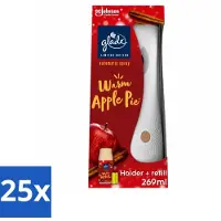 Glade 25 x - Houder Automatische Spray - Warme Appeltaart Limited Edition - 269 ml - Voordeelverpakking - 25 stuks