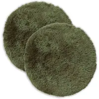 vidaXL Kussen 2 st HEERLEN Groen Ø 30 cm PV Fleece