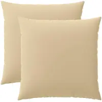 vidaXL Kussensloop 2 st HEERLEN Beige 65 x 65 cm Polyester