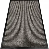 Nestor Merkloze Deurmat 60x80 cm - Beige, Antislip, Rubberen Rand