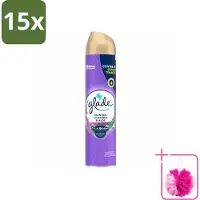 Glade 15 x - Luchtverfrisser Spray - Tranquil Lavender & Aloë - 300 ml - Bulkverpakking - Luchtverfrisser - Douchemop - Frisheid