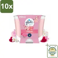 Glade 10 x - Geurkaars I Love You - 100% Raapzaadwas - 204 g - Wasstrips - Geurkaars I Love You - Geurkaars - Geur - Bloemige Geur - Liefde