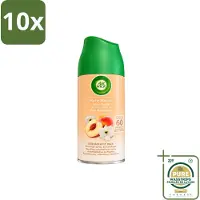 Air Wick 10 x - Luchtverfrisser Navulling - Witte Perzik - Automatische Spray - 250 ml - Wasstrips - Luchtverfrisser - Geurverspreiding - Witte Perzik - Automatische Spray - Geurintensiteit