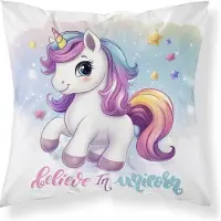 Unicorn Kussen 40x40 inclusief kussen vulling 300grms