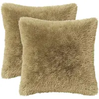 vidaXL Kussen 2 st HEERLEN Lichtgrijs 30 x 30 cm PV Fleece