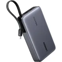 UGREEN PB551 Powerbank, 20.000mAh, 145W, 1x USB-C, 1x USB-A, 1x geïntegreerde USB-C kabel, display