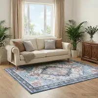 vidaXL Vloerkleed ORIZ Meerkleurig 240 x 240 cm 100% polyester