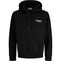 Jack & Jones Sweatshirt 'JJJADE' honing / zwart / wit