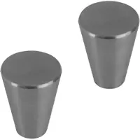 Differnz Rotterdam knop - 20 mm - gun metal