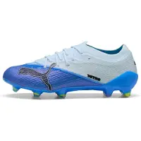 Puma Ultra Nitro 7 Pro Gras Voetbalschoenen (FG) Lichtblauw Blauw Lime