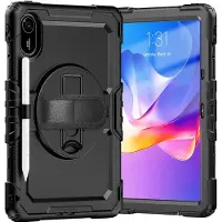 Just in Case tablet Hoes geschikt voor Xiaomi Redmi Pad 2 - Shockproof Case met Screenprotector - Zwart