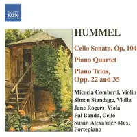OUTHERE Susan Alexander-Max, Micaela Comberti, Simon Standage - Hummel: Piano Quartet | Trio Op 22 & 35 | Cello Sonata (CD)