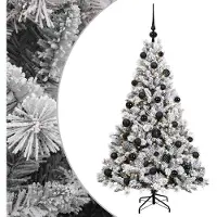 vidaXL Kunstkerstboom met Ballen 120 cm 150 LED's Warmwit