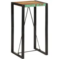 vidaXL Barkruk, 60x55x110 cm, massief gerecycled hout