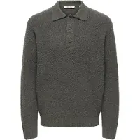 Only & Sons - ONSDALE RLX LS POLO KNIT NOOS Heren Trui