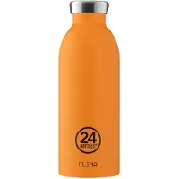 24Bottles Drinkfles 'Clima' oranje / zwart