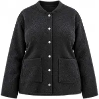 Trendyol Dames Grijs Effen Lang, Regular fit Grote maten Blazers
