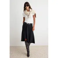 Trendyol TRENDYOLMİLLA Dames Effen Midi Asymmetrisch Rokken