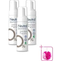 Neutral 3 x – Gezichtsreiniging – Face Wash 0% Parfumvrij – 150 ml - Bulkverpakking - Gezichtsreiniger - Douchemop - Huidverzorging