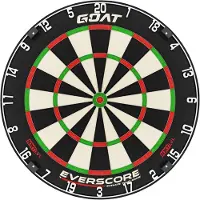 GOAT - Everscore NXT LVL, Hoogwaardige Madagaskar Sisal Dartbord, Zelfherstellend Bord, Minimaliseert Bounce-outs
