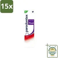 Parodontax 15 x – Tandpasta – Ultra Clean – Bloedend Tandvlees – 75 ml - Wasstrips - Bloedend Tandvlees - Tandpasta - Tandvleesbescherming - Tandplak - Fluoride
