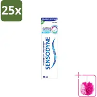 Sensodyne 25 x – Tandpasta – Complete Protection + Cool Mint – 75 ml - Bulkverpakking - Gevoelige tanden - Douchemop - Tandpasta