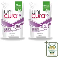 Unicura 2 x – Vloeibare Handzeep Navulling – Balans – 500 ml - Wasstrips - Handzeep - Antibacterieel - Zeep Navulling - Huidbescherming - Zeep Voor Huid